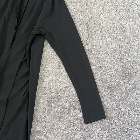 Eileen Fisher Black Open Front Cardigan - Picture 4 of 5